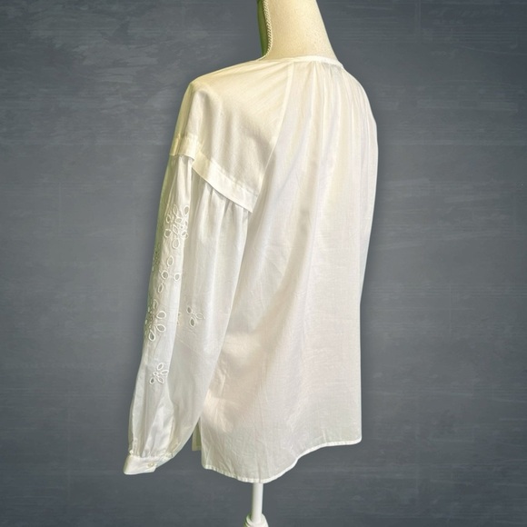 NWOT Rails ‘Dari’ Eyelet Drop Shoulder Tunic Top in “Beach White” Size Medium - Picture 10 of 16
